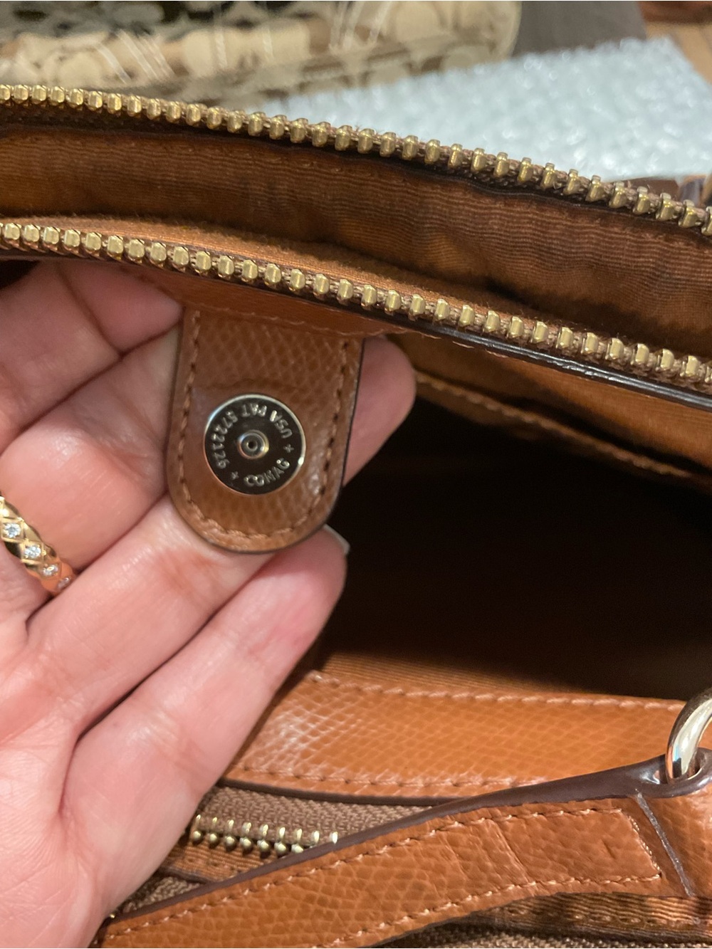 EUC Coach Small Christy Signature Canvas Tote - CLL1001 - Picture 13 of 15